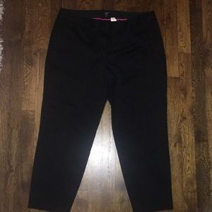 J.Crew Stretch CityFit Cropped Pants in Black 12